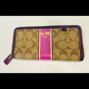 Coach zipper wallet